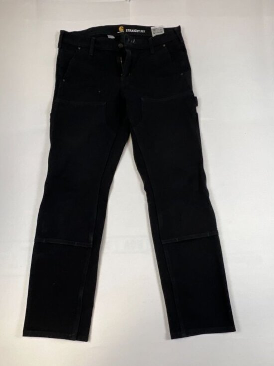 Carhartt Pants - Carhartt Women 6 Straight Fit Black Double Front Work Pants Rugged Flex Stretch